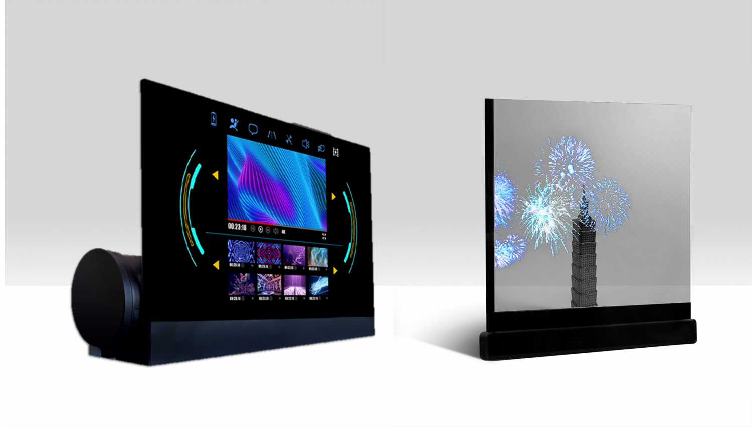 可卷式、折迭性、高透明